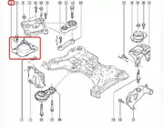Подушка двигателя на Renault Trafic 2003-> 2.5dCi (правая, гидравлическая) — Metalcaucho (Испания) - MC04450