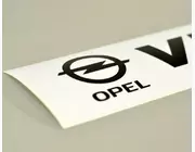 Наклейки на порожки (БЕЛО-ЧЁРНЫЕ) матовые на Opel Vivaro A 2001->2014 — Украина - TN206M